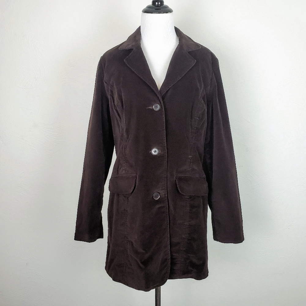 Isabella Bird Coat Jacket Faux Suede Brown Boho Fall Winter Neutral Y2K